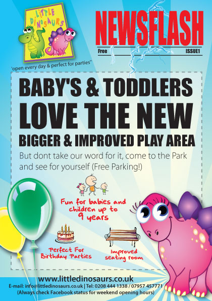 little dinosaurs indoor playground flyers
